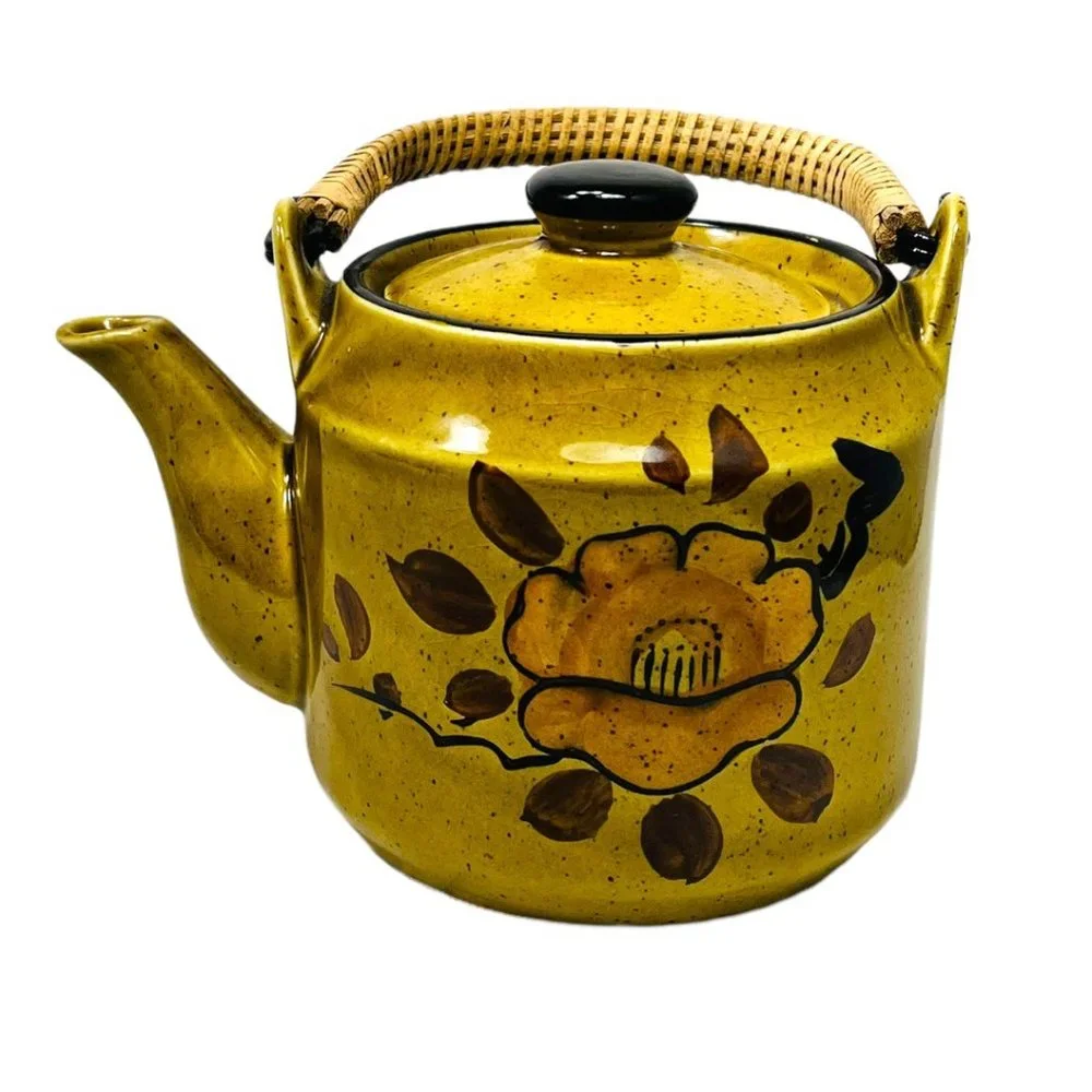 Japanese Vintage Stoneware Tea Set 1960's
